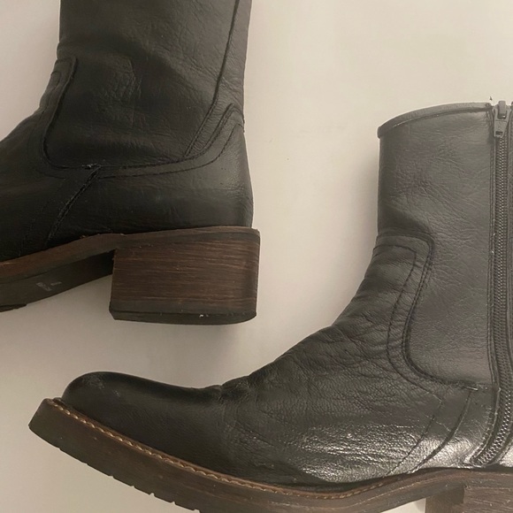 Free People “Lynden” Black Ankle Boot in size 37.  The look is a Western - Picture 6 of 11